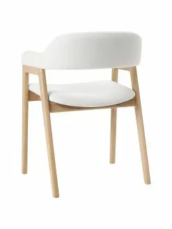 Westwing Collection Holz-Armlehnstuhl Santiano mit Polsterung, B 58 x T 58 cm -Esszimmer Verkäufe Holz Armlehnstuhl Santiano mit Polsterung 4