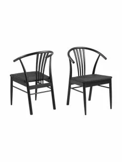 Holz-Armlehnstuhl York mit Binsengeflecht, B 54 x T 54 cm -Esszimmer Verkäufe Holz Armlehnstuhl York mit Binsengeflecht 11