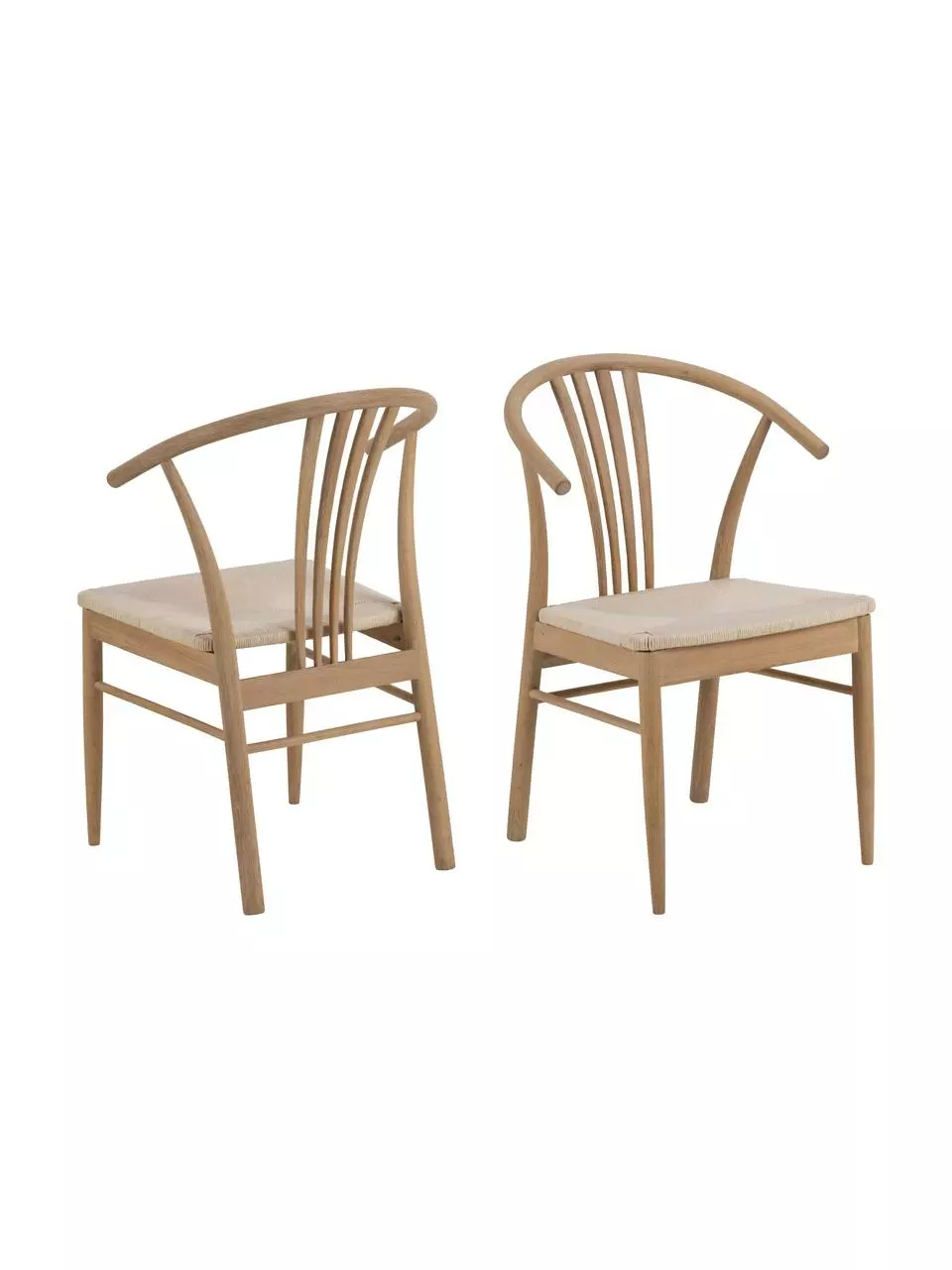 Holz-Armlehnstuhl York mit Binsengeflecht, B 54 x T 54 cm 8 Holz-Armlehnstuhl York mit Binsengeflecht, B 54 x T 54 cm – Bild 6