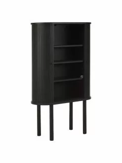 Westwing Collection Holz-Highboard Calary mit geriffelter Front, B 75 x H 130 cm -Esszimmer Verkäufe Holz Highboard Calary mit geriffelter Front 10