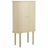 Westwing Collection Holz-Highboard Calary mit geriffelter Front, B 75 x H 130 cm -Esszimmer Verkäufe Holz Highboard Calary mit geriffelter Front