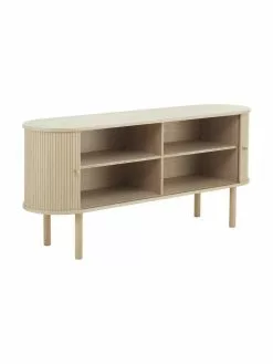 Westwing Collection Holz-Sideboard Calary mit geriffelter Front, B 160 x H 75 cm -Esszimmer Verkäufe Holz Sideboard Calary mit geriffelter Front 4