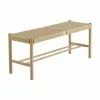 Holz-Sitzbank Ellan mit Binsengeflecht, B 110 x H 45 cm -Esszimmer Verkäufe Holz Sitzbank Ellan mit Binsengeflecht