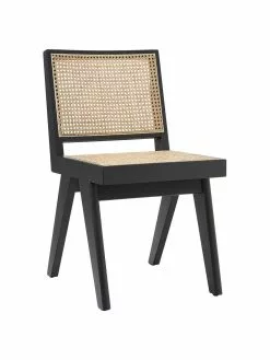 Westwing Collection Holzstuhl Sissi mit Wiener Geflecht, B 46 x T 56 cm