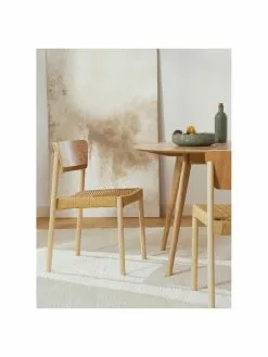 Westwing Collection Holzstühle Danny mit Rattan-Sitzfläche, 2 Stück, B 52 x T 51 cm -Esszimmer Verkäufe Holzstuhle Danny mit Rattan Sitzflache 2 Stuck 9