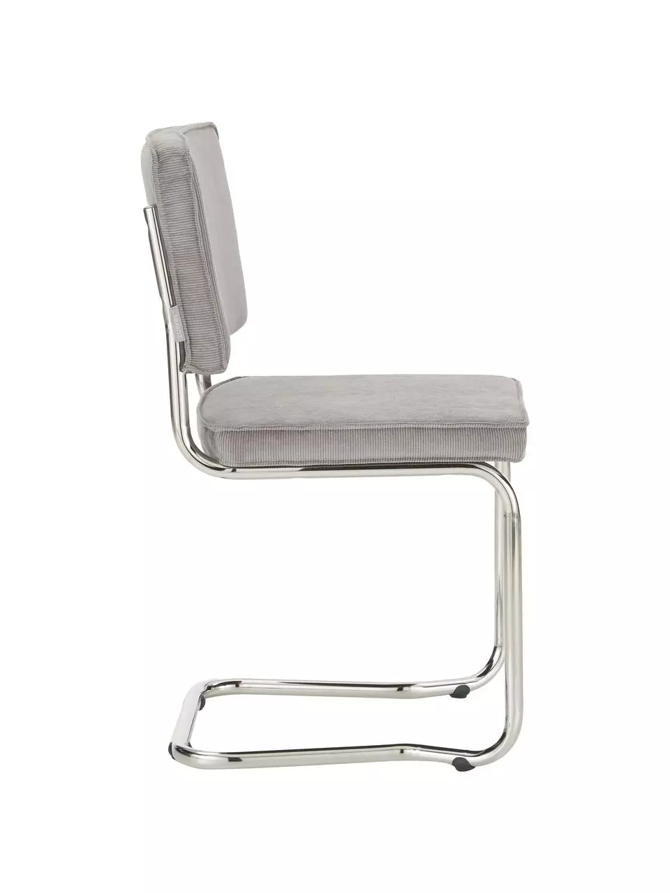 Zuiver Kordsamt-Freischwinger Kink in Hellgrau, B 48 x T 48 cm 7 Zuiver Kordsamt-Freischwinger Kink in Hellgrau, B 48 x T 48 cm – Bild 5