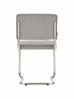 Zuiver Kordsamt-Freischwinger Kink in Hellgrau, B 48 x T 48 cm 13 Zuiver Kordsamt-Freischwinger Kink in Hellgrau, B 48 x T 48 cm -Esszimmer Verkäufe Kordsamt Freischwinger Kink in Hellgrau 5