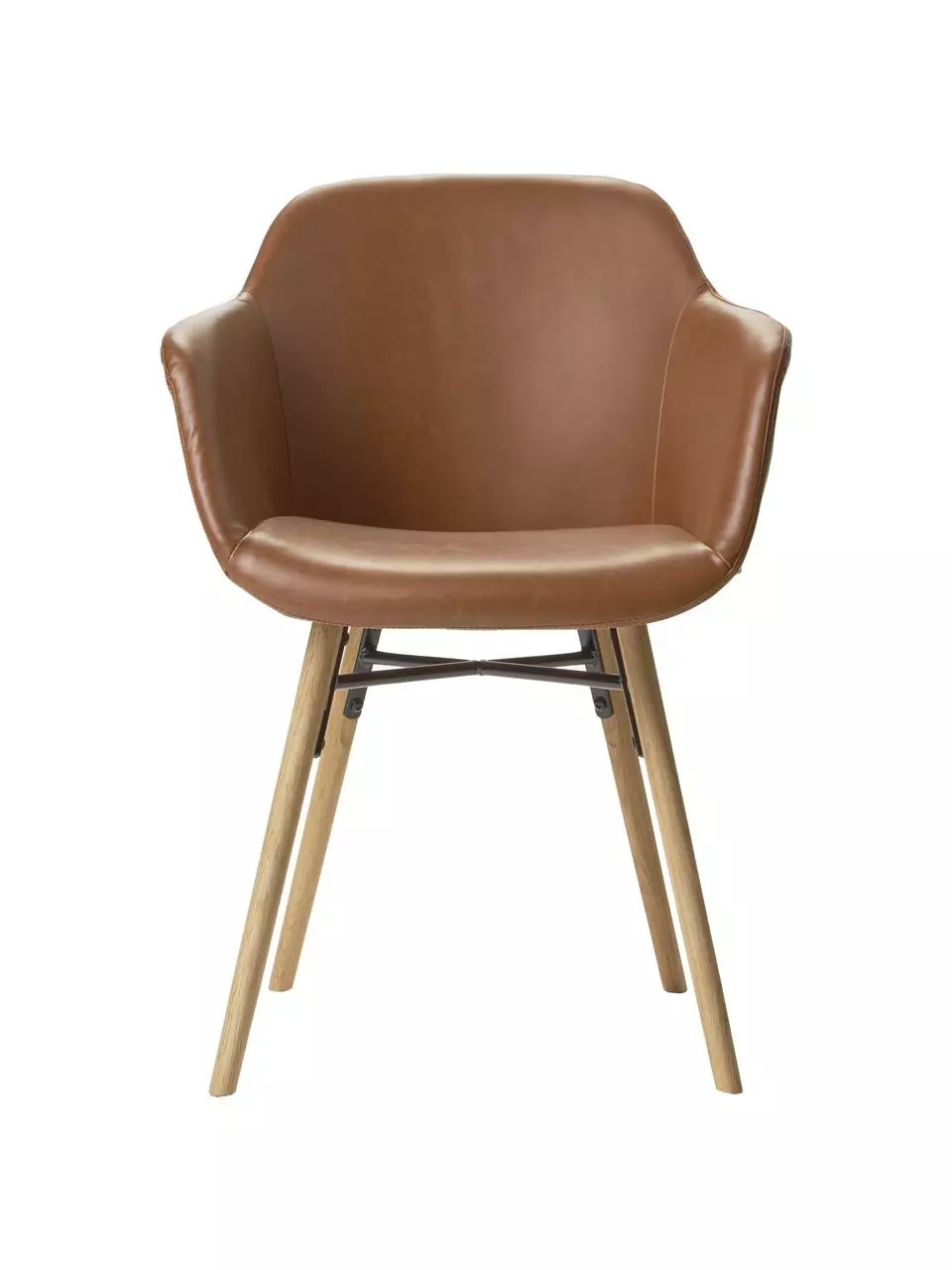 Westwing Collection Kunstleder-Armlehnstuhl Fiji mit schmaler Sitzschale, B 59 x H 84 cm 7 Westwing Collection Kunstleder-Armlehnstuhl Fiji mit schmaler Sitzschale, B 59 x H 84 cm – Bild 5