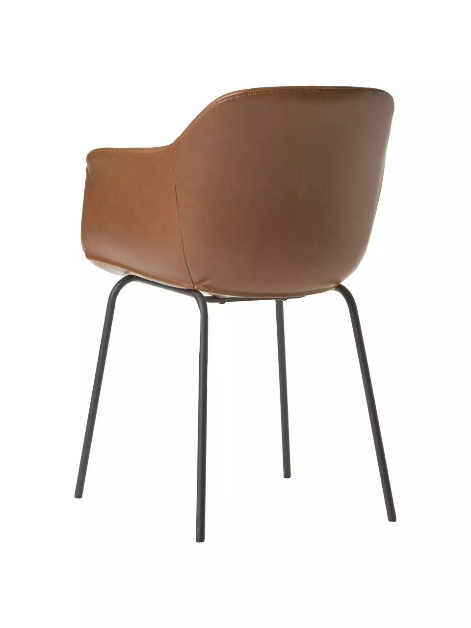 Westwing Collection Kunstleder-Armlehnstuhl Fiji mit schmaler Sitzschale, B 58 x H 81 cm 8 Westwing Collection Kunstleder-Armlehnstuhl Fiji mit schmaler Sitzschale, B 58 x H 81 cm – Bild 6