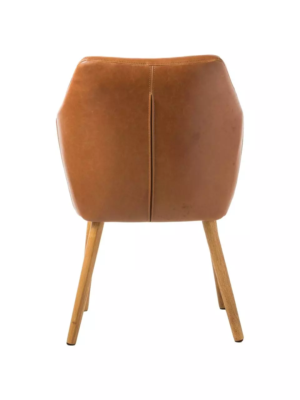 Kunstleder-Armlehnstuhl Nora mit Holzbeine, B 56 x T 55 cm 7 Kunstleder-Armlehnstuhl Nora mit Holzbeine, B 56 x T 55 cm – Bild 5