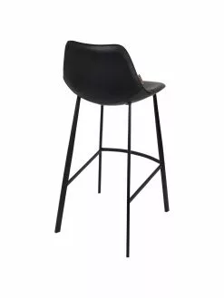 Dutchbone Kunstleder-Barstuhl Franky in Schwarz, B 50 x H 106 cm -Esszimmer Verkäufe Kunstleder Barstuhl Franky in Schwarz 4