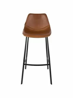 Dutchbone Kunstleder-Barstuhl Franky mit Metall-Beinen, B 50 x H 106 cm -Esszimmer Verkäufe Kunstleder Barstuhl Franky mit Metall Beinen 5