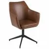 Kunstleder-Drehstuhl Nora mit Armlehne, B 58 x T 57 cm -Esszimmer Verkäufe Kunstleder Drehstuhl Nora mit Armlehne