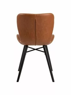 Kunstleder-Polsterstühle Batilda in Cognac, 2 Stück, B 47 x T 53 cm -Esszimmer Verkäufe Kunstleder Polsterstuhle Batilda in Cognac 2 Stuck 11