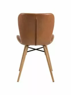 Kunstleder-Polsterstühle Batilda in Cognac, 2 Stück, B 47 x T 53 cm -Esszimmer Verkäufe Kunstleder Polsterstuhle Batilda in Cognac 2 Stuck 5