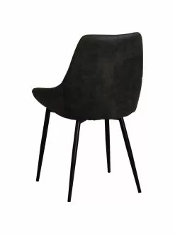 Rowico Kunstleder-Polsterstühle Sierra in Dunkelgrau, 2 Stück, B 49 x T 55 cm -Esszimmer Verkäufe Kunstleder Polsterstuhle Sierra in Dunkelgrau 2 Stuck 5