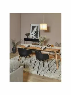 Westwing Collection Kunststoff-Armlehnstuhl Claire mit Metallbeinen, B 60 x T 54 cm -Esszimmer Verkäufe Kunststoff Armlehnstuhl Claire mit Metallbeinen 1