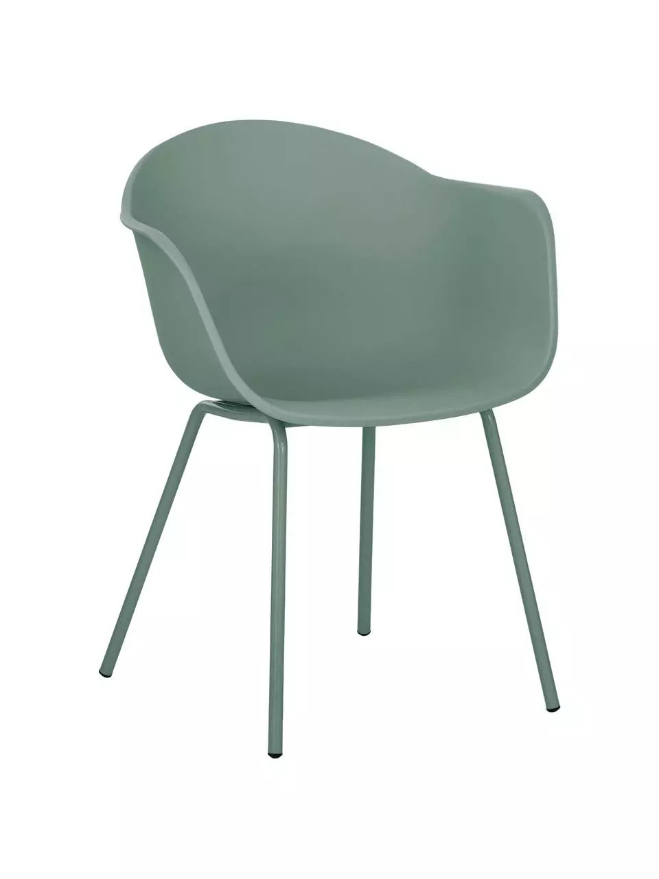 Westwing Collection Kunststoff-Armlehnstuhl Claire mit Metallbeinen, B 60 x T 54 cm 3 Westwing Collection Kunststoff-Armlehnstuhl Claire mit Metallbeinen, B 60 x T 54 cm