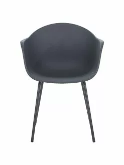 Westwing Collection Kunststoff-Armlehnstuhl Claire mit Metallbeinen, B 60 x T 54 cm -Esszimmer Verkäufe Kunststoff Armlehnstuhl Claire mit Metallbeinen 27