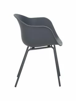 Westwing Collection Kunststoff-Armlehnstuhl Claire mit Metallbeinen, B 60 x T 54 cm -Esszimmer Verkäufe Kunststoff Armlehnstuhl Claire mit Metallbeinen 28