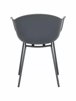 Westwing Collection Kunststoff-Armlehnstuhl Claire mit Metallbeinen, B 60 x T 54 cm -Esszimmer Verkäufe Kunststoff Armlehnstuhl Claire mit Metallbeinen 29