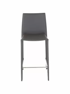 Leder-Thekenstühle Boréalys in Grau, 2 Stück, B 44 x H 98 cm 10 Leder-Thekenstühle Boréalys in Grau, 2 Stück, B 44 x H 98 cm -Esszimmer Verkäufe Leder Thekenstuhle Borealys in Grau 2 Stuck 2