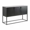 Westwing Collection Metall-Sideboard Neptun mit Türen in Schwarz, B 120 x H 80 cmNur noch 1 Artikel verfügbar -Esszimmer Verkäufe Metall Sideboard Neptun mit Turen in Schwarz