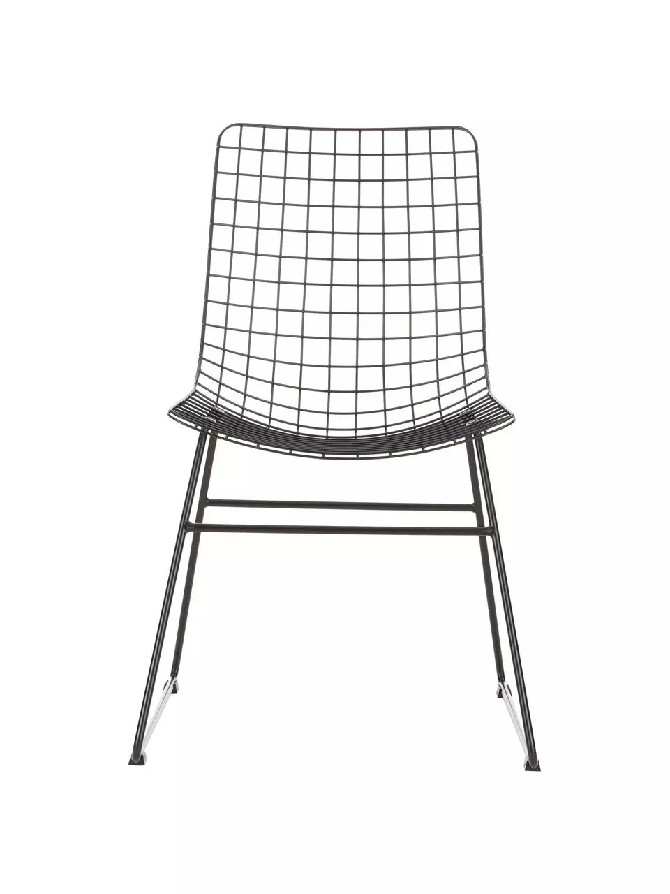 HKliving Metall-Stuhl Wire in Schwarz, B 47 x T 54 cm 6 HKliving Metall-Stuhl Wire in Schwarz, B 47 x T 54 cm – Bild 4