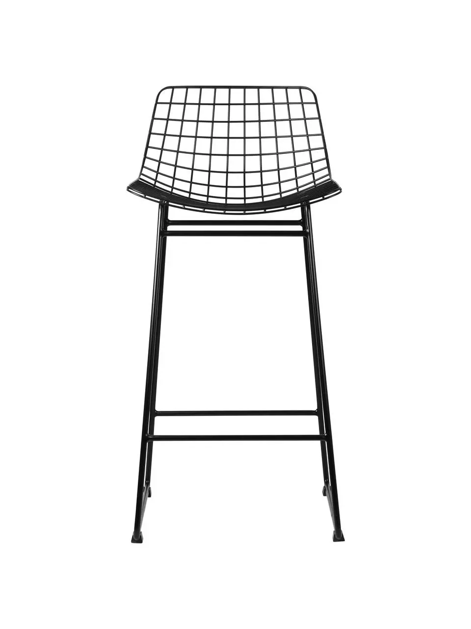 HKliving Metall-Thekenstuhl Wire in Schwarz, B 47 x H 89 cm 7 HKliving Metall-Thekenstuhl Wire in Schwarz, B 47 x H 89 cm – Bild 5