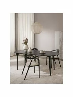 Westwing Collection Ovaler Esstisch Archie aus massivem Mangoholz in Schwarz, 200 x 100 cm, B 200 x T 100 cm 10 Westwing Collection Ovaler Esstisch Archie aus massivem Mangoholz in Schwarz, 200 x 100 cm, B 200 x T 100 cm -Esszimmer Verkäufe Ovaler Esstisch Archie aus massivem Mangoholz in Schwarz 200 x 100 cm 2