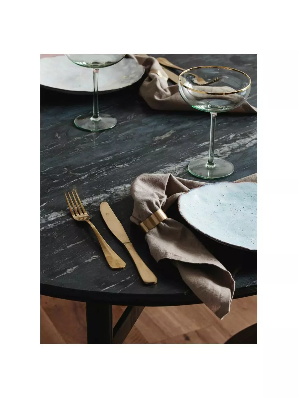 Nordal Ovaler Esstisch Taupo mit Marmoroptik, 175 x 90 cm, B 175 x T 90 cm 5 Nordal Ovaler Esstisch Taupo mit Marmoroptik, 175 x 90 cm, B 175 x T 90 cm – Bild 3