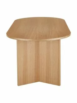 Westwing Collection Ovaler Esstisch Toni in hellbraun, 200 x 90 cm, B 200 x T 90 cm -Esszimmer Verkäufe Ovaler Esstisch Toni in hellbraun 200 x 90 cm 5