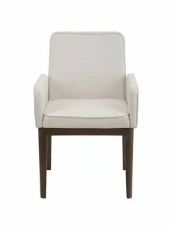 Westwing Collection Polster-Armlehnstuhl Koga in Cremeweiß, B 54 x H 86 cm -Esszimmer Verkäufe Polster Armlehnstuhl Koga in Cremeweiss 9