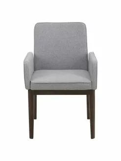 Westwing Collection Polster-Armlehnstuhl Koga in Grau, B 54 x H 86 cm -Esszimmer Verkäufe Polster Armlehnstuhl Koga in Grau 3