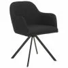 Westwing Collection Polster-Drehstuhl Lola mit Armlehne in Schwarz, B 58 x T 53 cm -Esszimmer Verkäufe Polster Drehstuhl Lola mit Armlehne in Schwarz