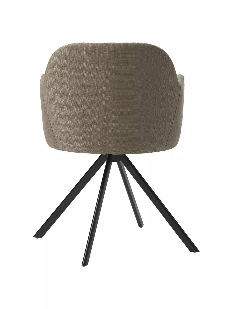 Westwing Collection Polster-Drehstuhl Lola mit Armlehne in Taupe, B 58 x T 53 cm 7 Westwing Collection Polster-Drehstuhl Lola mit Armlehne in Taupe, B 58 x T 53 cm – Bild 5