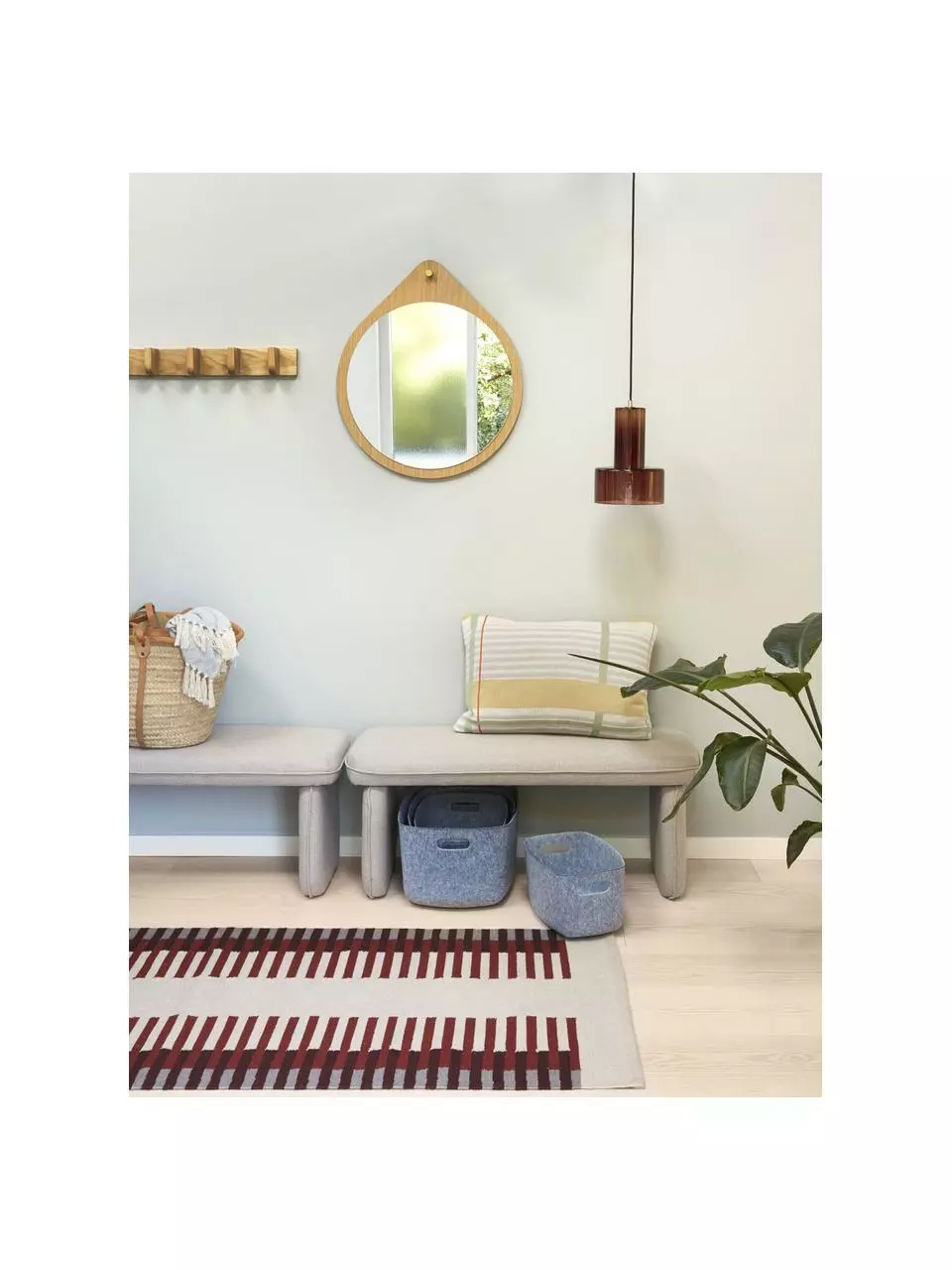 Hübsch Polsterbank Mellow in Beige, B 100 x H 40 cmNur noch wenige verfügbar 4 Hübsch Polsterbank Mellow in Beige, B 100 x H 40 cmNur noch wenige verfügbar – Bild 2