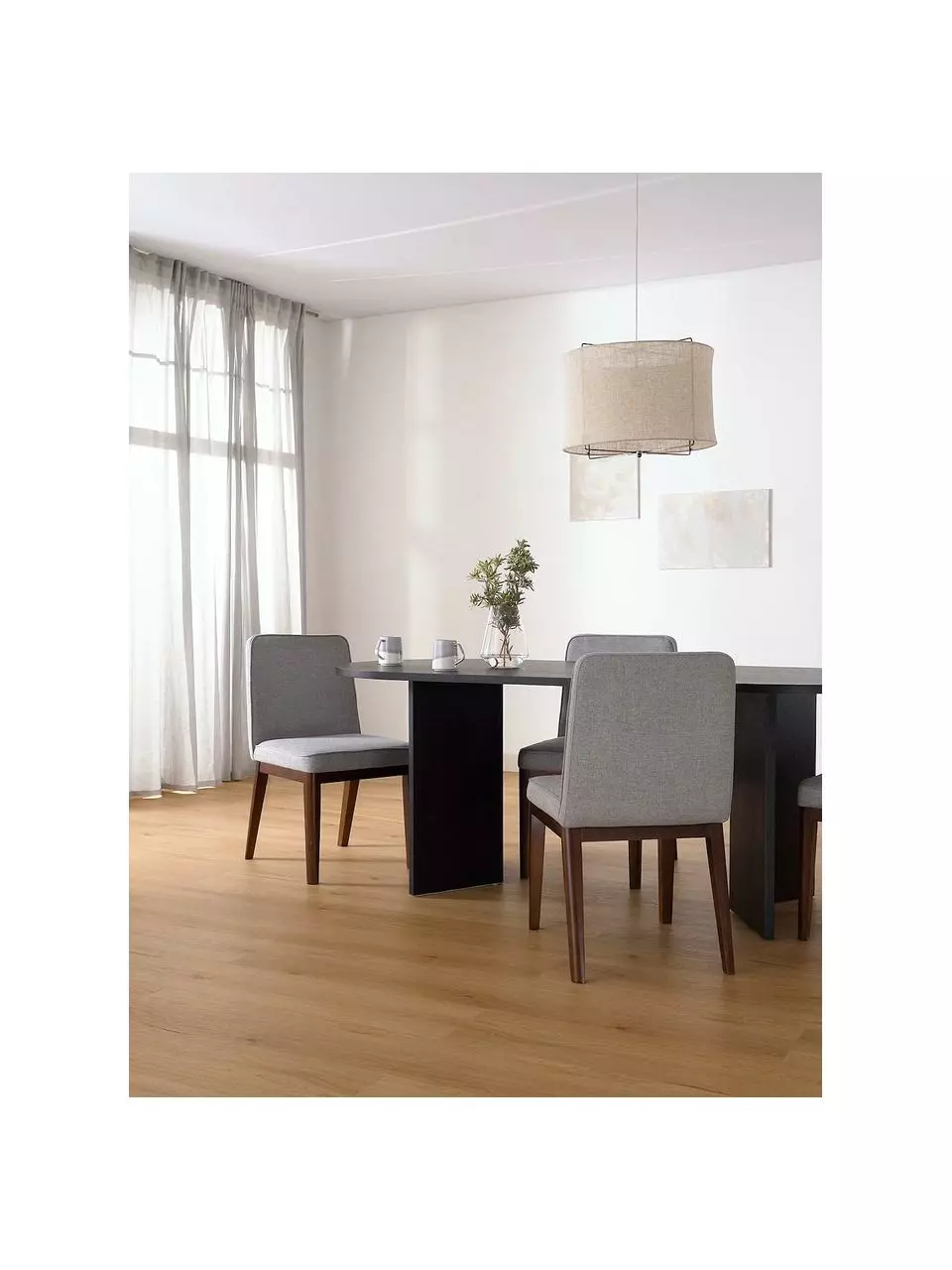 Westwing Collection Polsterstuhl Koga in Grau, B 47 x H 86 cm 4 Westwing Collection Polsterstuhl Koga in Grau, B 47 x H 86 cm – Bild 2