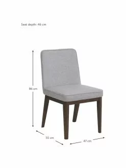Westwing Collection Polsterstuhl Koga in Grau, B 47 x H 86 cm 10 Westwing Collection Polsterstuhl Koga in Grau, B 47 x H 86 cm -Esszimmer Verkäufe Polsterstuhl Koga in Grau 8