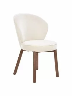 Westwing Collection Polsterstuhl Serena in Cremeweiß, B 55 x T 63 cm