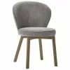 Westwing Collection Polsterstuhl Serena in Grau, B 56 x T 64 cm -Esszimmer Verkäufe Polsterstuhl Serena in Grau