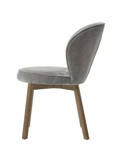 Westwing Collection Polsterstuhl Serena in Grau, B 56 x T 64 cm -Esszimmer Verkäufe Polsterstuhl Serena in Grau 4