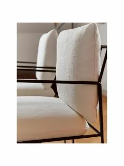 Westwing Collection Polsterstuhl Wayne mit Metall-Gestell, B 54 x T 58 cm -Esszimmer Verkäufe Polsterstuhl Wayne mit Metall Gestell 2