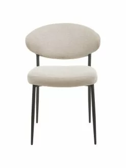 Westwing Collection Polsterstühle Adele in Beige, 2 Stück, B 54 x T 57 cm -Esszimmer Verkäufe Polsterstuhle Adele in Beige 2 Stuck 4