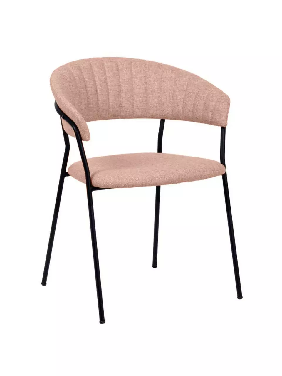 Kare Design Polsterstühle Belle in Lachsfarben, 2 Stück, B 57 x T 54 cm 3 Kare Design Polsterstühle Belle in Lachsfarben, 2 Stück, B 57 x T 54 cm