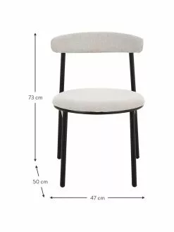 Polsterstühle Doggi in Cremefarben, 2 Stück, B 47 x T 50 cm -Esszimmer Verkäufe Polsterstuhle Doggi in Cremefarben 2 Stuck 2