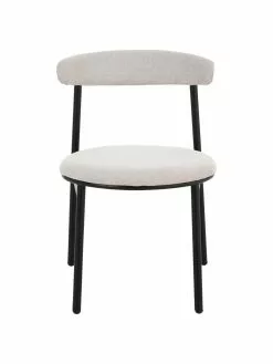 Polsterstühle Doggi in Cremefarben, 2 Stück, B 47 x T 50 cm