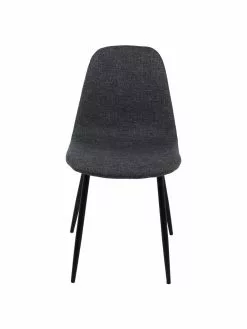 Westwing Collection Polsterstühle Karla in Dunkelgrau, 2 Stück, B 44 x T 53 cm -Esszimmer Verkäufe Polsterstuhle Karla in Dunkelgrau 2 Stuck 3