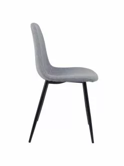 Westwing Collection Polsterstühle Karla in Grau, 2 Stück, B 44 x T 53 cm -Esszimmer Verkäufe Polsterstuhle Karla in Grau 2 Stuck 4