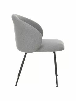 Westwing Collection Polsterstühle Luisa in Grau, 2 Stück, B 59 x T 59 cm -Esszimmer Verkäufe Polsterstuhle Luisa in Grau 2 Stuck 4